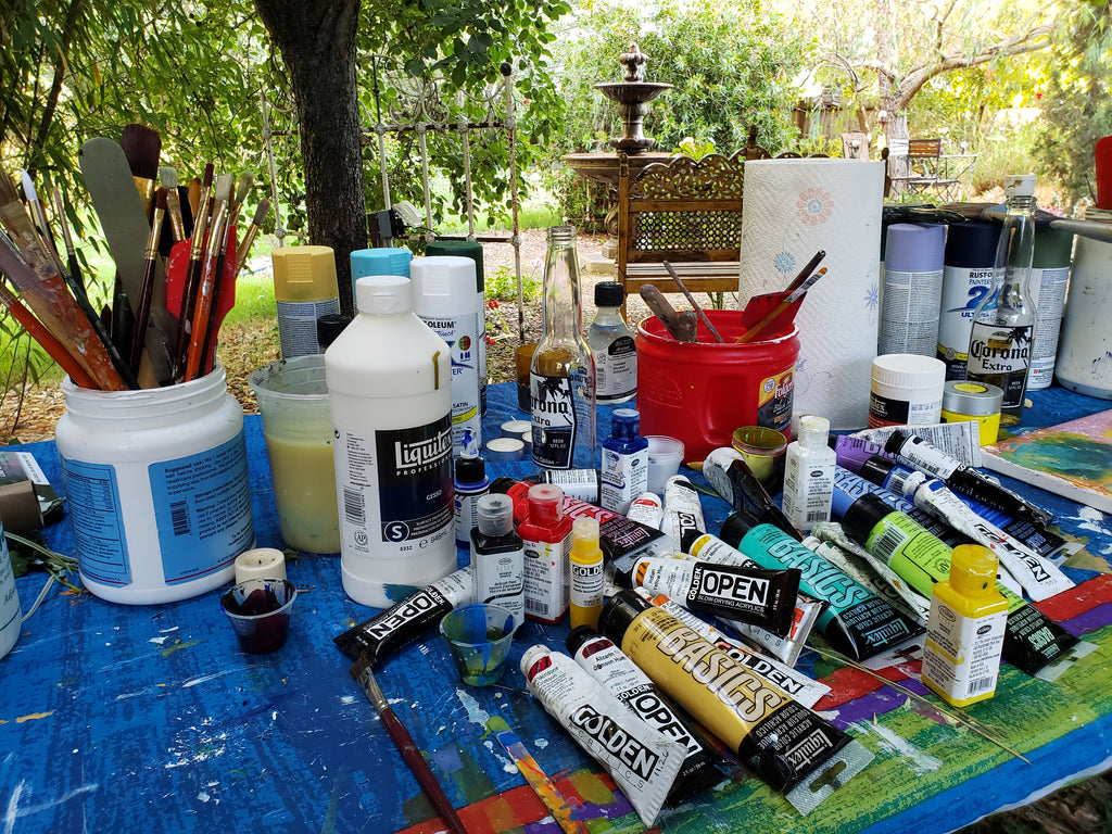 ๐บOriginal Art by Nymphya Print on Photo Paper (matte) Kaleidoscope of Spring Blooms 12" x 12" - The Nymphya Shop