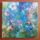 ๐บOriginal Art by Nymphya Print on Photo Paper (matte) Kaleidoscope of Spring Blooms 12" x 12" - The Nymphya Shop