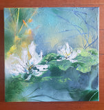 โ๏ธ Original Art by Nymphya Print โ๏ธ"Tiffany's Winter Lilies" 12" x 12" on Photo Paper (matte) - The Nymphya Shop