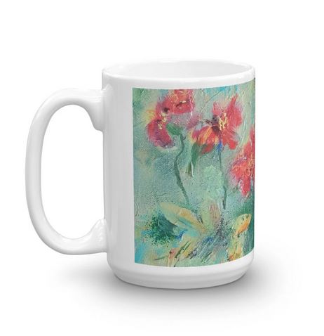 ๐บ Original Art by Nymphya "Vivaldi's Dream" Set of 4 -15 oz Coffee Mugs Bundle ๐ธ - The Nymphya Shop