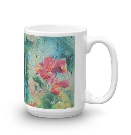๐บ Original Art by Nymphya "Vivaldi's Dream" Set of 4 -15 oz Coffee Mugs Bundle ๐ธ - The Nymphya Shop