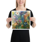 ๐บOriginal Art by Nymphya Print on Photo Paper (matte) Kaleidoscope of Spring Blooms 12" x 12" - The Nymphya Shop