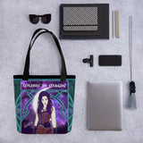 🧙♀️ Nymphya Nouveau All Over Print "Music is Magic" Tote Bag 🧙♀️ - The Nymphya Shop