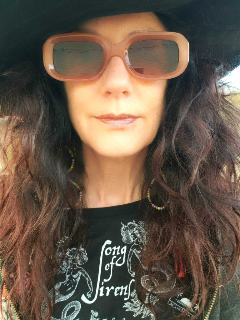 Ladies "Song of Sirens" Light on Dark Long Sleeve Flowy T (+ Free song mp3) 🧜♀️ - The Nymphya Shop