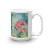 ๐ Original Art by Nymphya "Autumnal Tumble of Nasturtiums" Coffee Mug ๐ - The Nymphya Shop