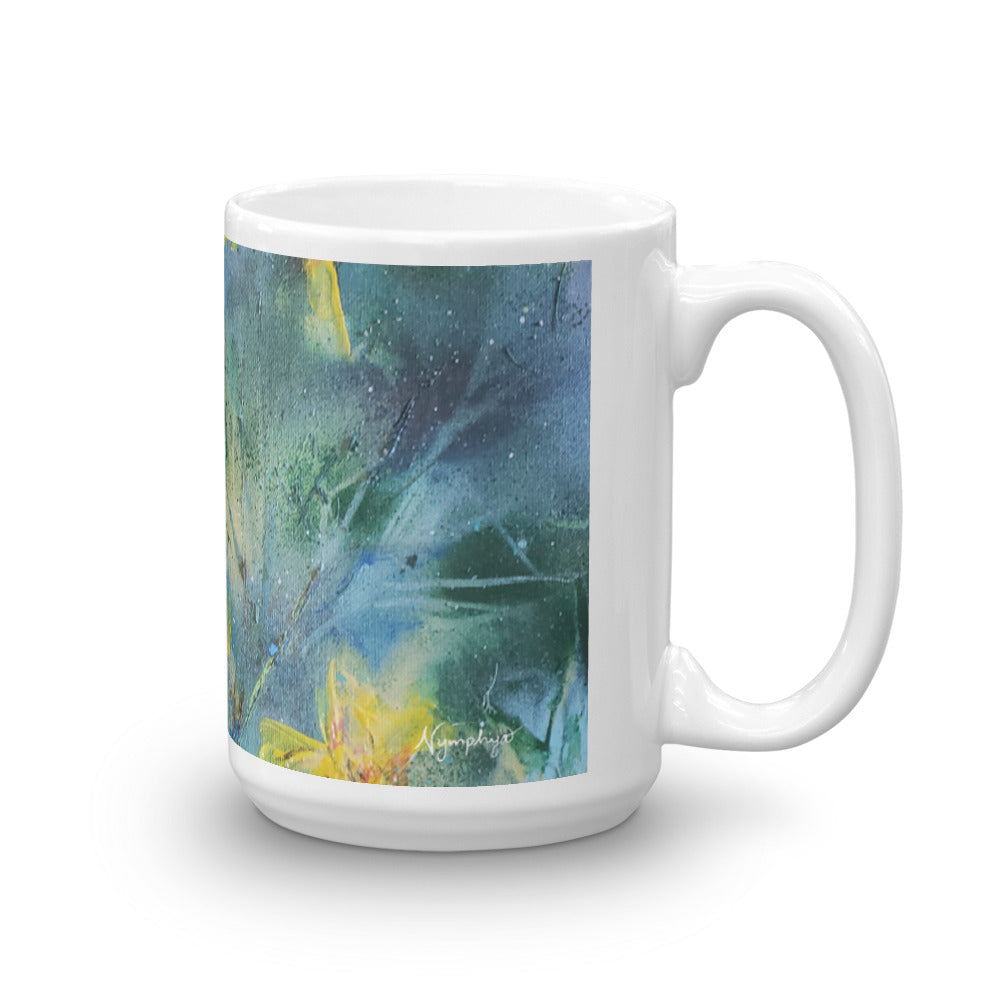 ๐ป Original Art by Nymphya "Summer Light of Sunflowers" Coffee Mug ๐ป - The Nymphya Shop
