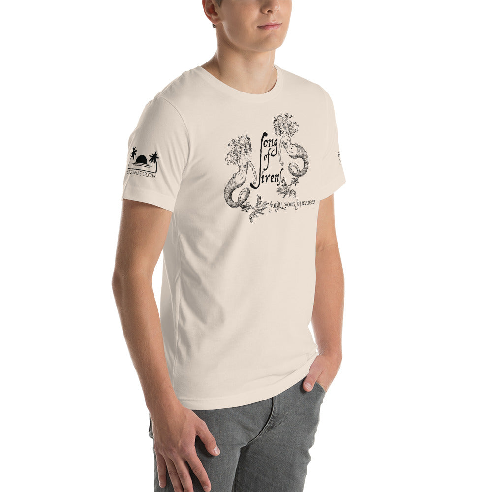 LIMITED EDITION "Song of Sirens" Dark on Light Unisex T Shirt (+ Free Song) - The Nymphya Shop