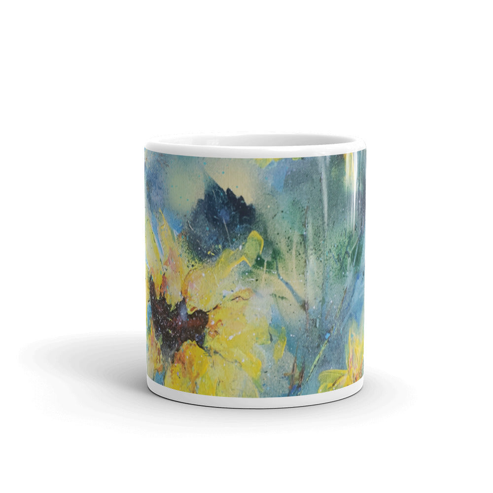 ๐ป Original Art by Nymphya "Summer Light of Sunflowers" Coffee Mug ๐ป - The Nymphya Shop