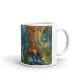 ๐บ Original Art by Nymphya "Kaleidoscope of Spring Blooms" Coffee Mug ๐ธ - The Nymphya Shop