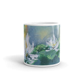 ❄️ Original Art by Nymphya "Tiffany's Winter Lilies" Coffee Mug ❄️ - The Nymphya Shop