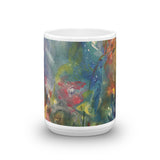 ๐บ Original Art by Nymphya "Kaleidoscope of Spring Blooms" Coffee Mug ๐ธ - The Nymphya Shop
