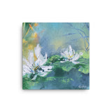 ART & MUSIC BUNDLE: โ๏ธ Original Art by Nymphya  & SIGNED NAKED KATE CD  ("Tiffany's Winter Lilies" 12" x 12"  Print โ๏ธon Canvas) - The Nymphya Shop