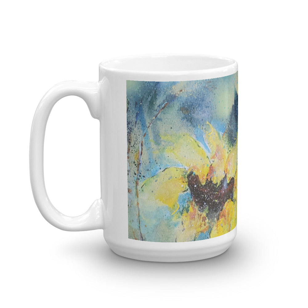 ๐ป Original Art by Nymphya "Summer Light of Sunflowers" Coffee Mug ๐ป - The Nymphya Shop