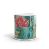 ๐ Original Art by Nymphya "Autumnal Tumble of Nasturtiums" Coffee Mug ๐ - The Nymphya Shop