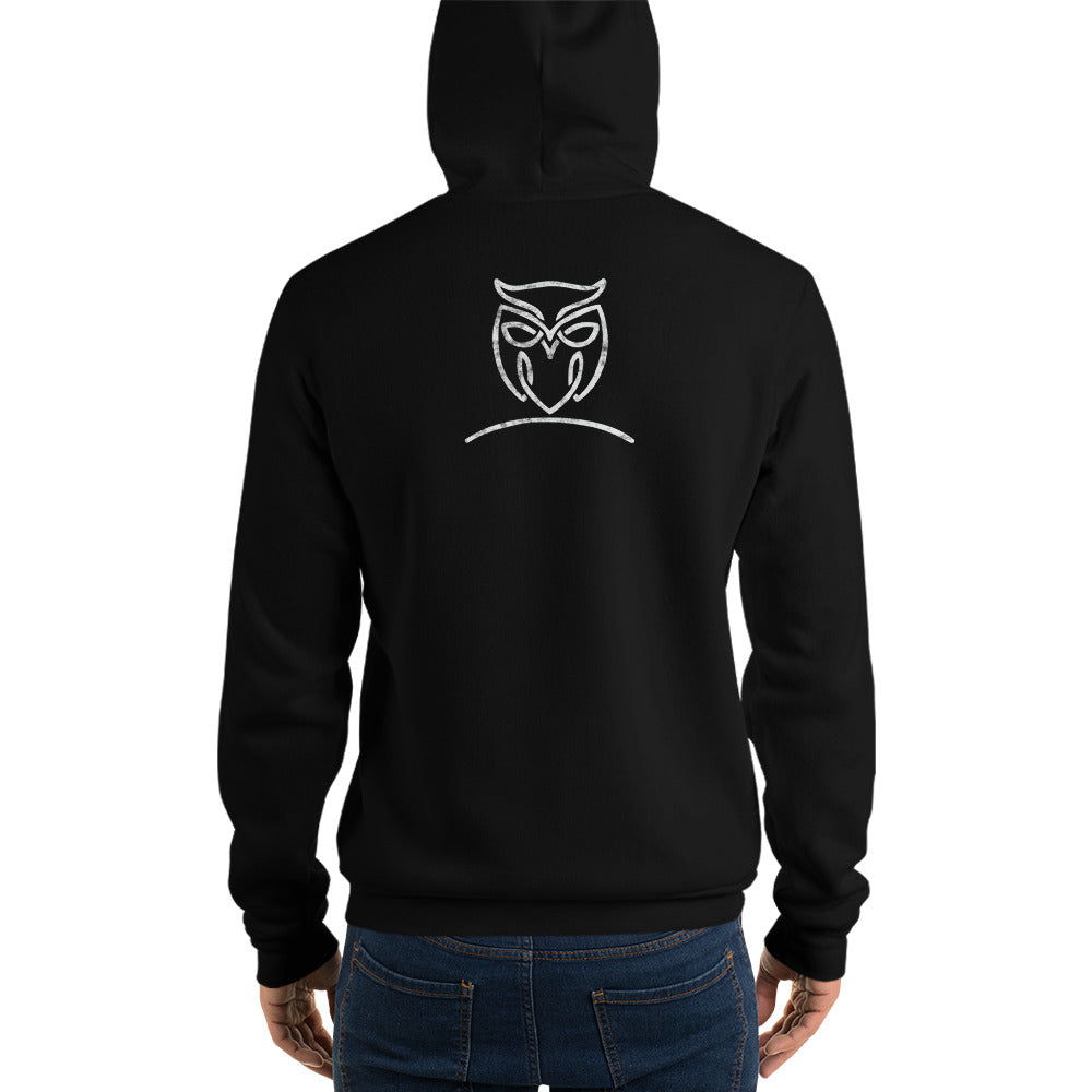 Unisex Black "Nymphya" Owl Hoodie - The Nymphya Shop