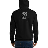Unisex Black "Nymphya" Owl Hoodie - The Nymphya Shop