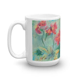 ๐ Original Art by Nymphya "Autumnal Tumble of Nasturtiums" Coffee Mug ๐ - The Nymphya Shop