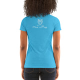 Ladies' Scoopneck  Form-Fitting Nymphya "Music is Magic" T-Shirt - The Nymphya Shop