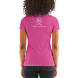 Ladies' Scoopneck  Form-Fitting Nymphya "Music is Magic" T-Shirt - The Nymphya Shop