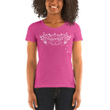 Ladies' Scoopneck  Form-Fitting Nymphya "Music is Magic" T-Shirt - The Nymphya Shop