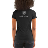 Ladies' Scoopneck  Form-Fitting Nymphya "Music is Magic" T-Shirt - The Nymphya Shop