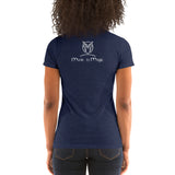 Ladies' Scoopneck  Form-Fitting Nymphya "Music is Magic" T-Shirt - The Nymphya Shop