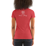 Ladies' Scoopneck  Form-Fitting Nymphya "Music is Magic" T-Shirt - The Nymphya Shop