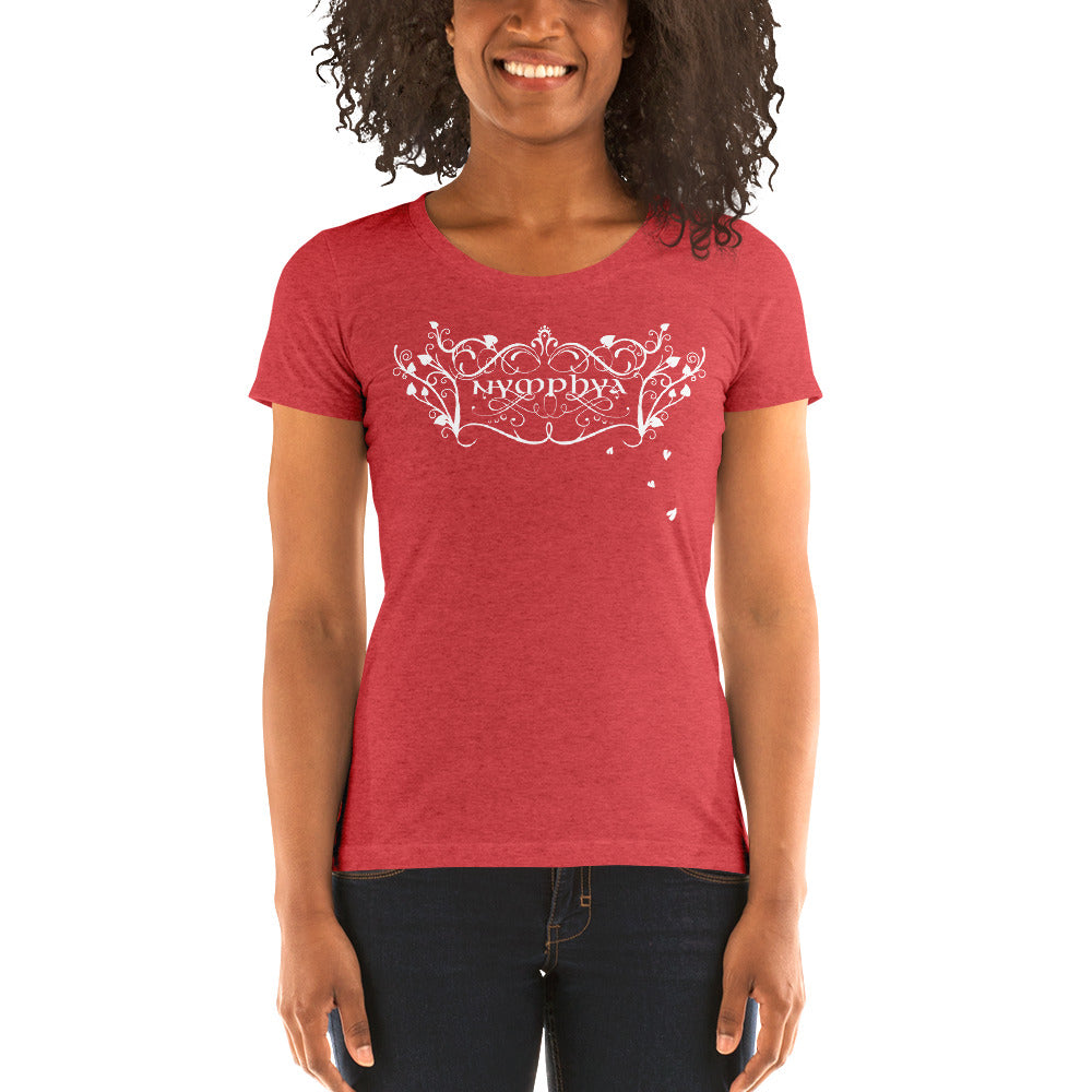 Ladies' Scoopneck  Form-Fitting Nymphya "Music is Magic" T-Shirt - The Nymphya Shop