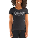 Ladies' Scoopneck  Form-Fitting Nymphya "Music is Magic" T-Shirt - The Nymphya Shop