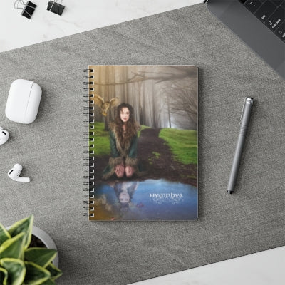NYMPHYA IN THE WOODS Ruled Spiral Notebook