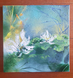 ❄️ Original Art by Nymphya Print ❄️"Tiffany's Winter Lilies" 12" x 12" on Photo Paper (matte) - The Nymphya Shop