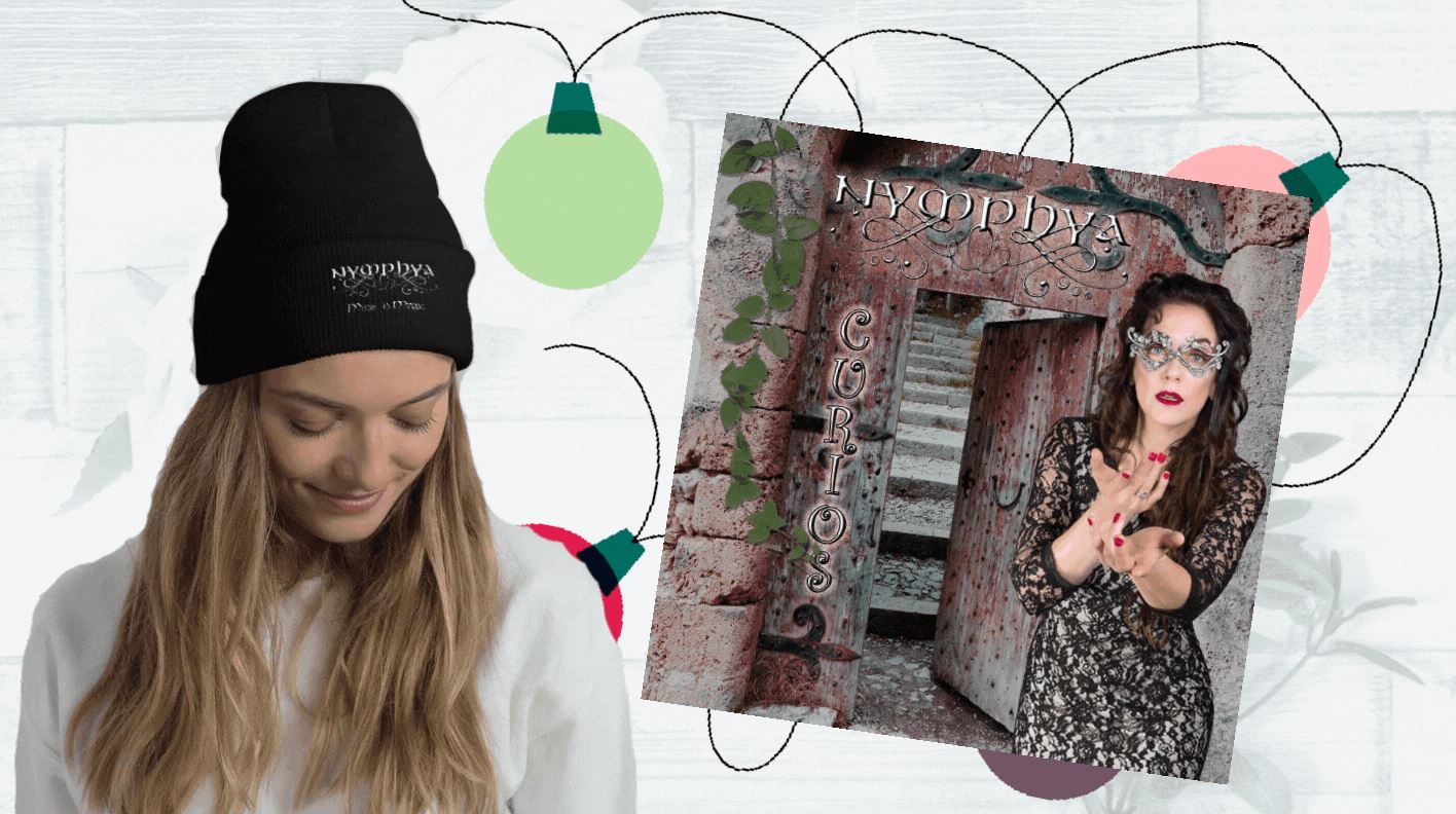 NYMPHYA EMBROIDERED BEANIE & FREE CURIOS EP Holiday Bundle - The Nymphya Shop