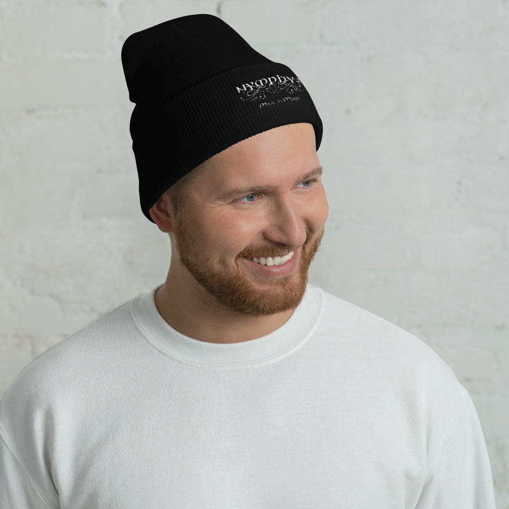 Nymphya "Music is Magic" Cuffed, Embroidered Beanie - The Nymphya Shop