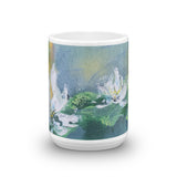❄️ Original Art by Nymphya "Tiffany's Winter Lilies" Coffee Mug ❄️ - The Nymphya Shop